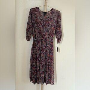 Stella & Julie Printed Midi Dress Size 16W Women’s Plus Size NWT